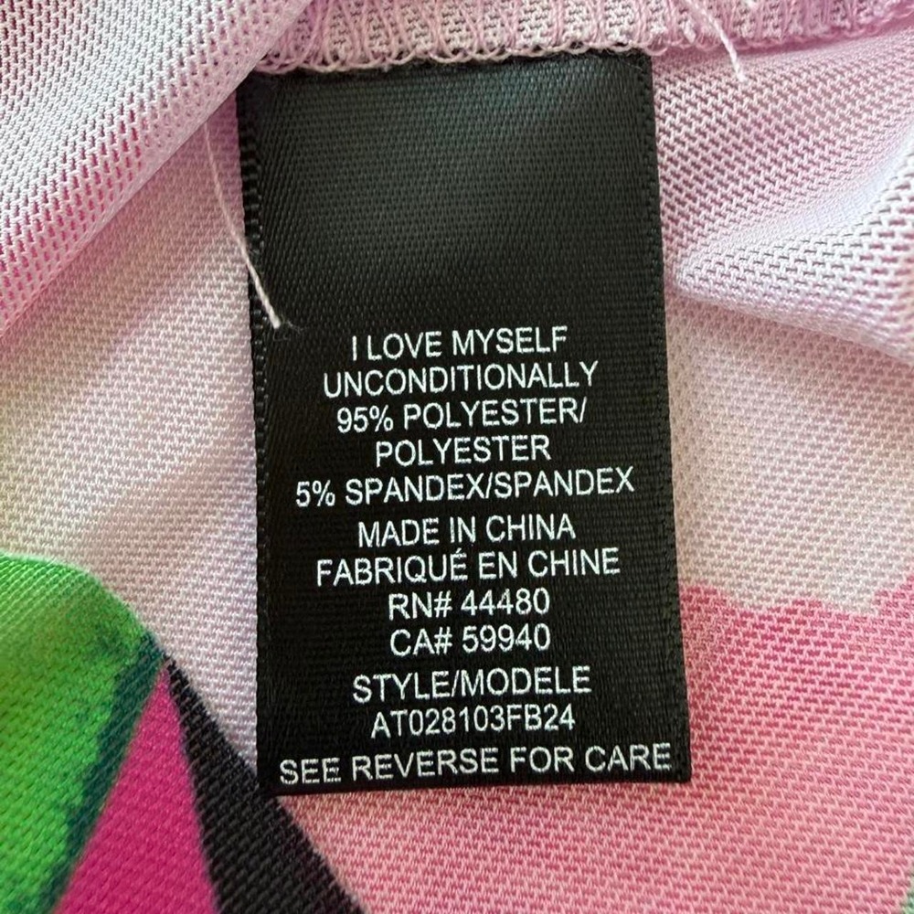 AFRM Edgy Sheer Pink Rose Mesh Turtleneck - Picture 6 of 6
